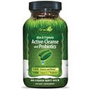 Irwin Naturals Aloe & Triphala Active Cleanse + Probiotics - 60 液态软胶 - 自然消化支持 - 温柔,有效的除毒+消除2-部分Colon护理 - Nourish + 平衡