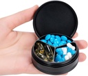 金属药丸案例3 配料 - 防水袋 Purse Pill 盒 铝 旅行 Pill 集装箱药剂 组织者 Portable Daily Pill Holder for Vitamins Medication Fish Oils