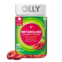 OLLY 代谢法 Gummy Rings,代谢法和手机能源 Chewable 补充物,* 苹果苹果苹果苹果醋,维生素B12,丙烯酸铬,苹果Flavored,60日供应-60计