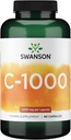 Swanson 维生素C w/玫瑰 HIPS - 草药补充剂促进皮肤健康,心脏健康和免疫系统支持 - 自然公式促进保护与健康 - (90 Capsules, 1000 mg 各自)