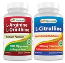 Best Naturals L-Arginine L-Ornithine - 1000mg & L-Citrulline 1500mg (英语).