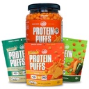 双峰低卡,Keto友好蛋白Puffs,3包各类Flavor Puffs+1 Jug Nacho Cheese Flavor Puffs