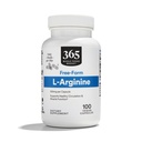 365 由全美食品市场,L Arginine 500Mg 100 Veggie Caps提供