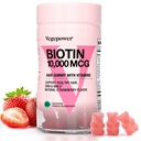 10000mcg - Vegan Biotin维生素支持健康的头发,皮肤和钉子,Hair Vitamin Gummy for hair growth 10000mcg - 非GMO,可口补充