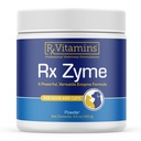 Rx维生素Rx Zyme粉 - 狗和猫的消化酶 - 狗的抗腹泻,猫的便秘救济,防破伤风 - 猫的消化支持和狗口健康 - 120g