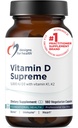 最高健康维生素D的设计 - 维生素D 5000 IU,以2000mcg Vitamin K为MK4,用于骨质健康,心脏健康,Mood & Immune支持 - 维生素D3加增GG补充(180 Capsules)
