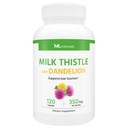 ML Naturals Milk Thetle & Dandelion 提取器 – 250mg Milk Thetle, 100mg Dandelion Root (Per service) 120 卡普尔