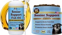 天然狗公司高级狗桶 – Omega 3 鱼油液体 16oz & 高级健康 90ct – 支持移动,大脑,心脏和眼部健康与涡轮,沙门,狮子马内和奥米加-3s
