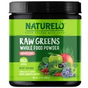 NATURELO 原始绿地超级食品粉 - 无甜 - 助力能量,解毒,增强健康 - 有机螺旋藻 - 小麦草 - 水果和蔬菜的全食营养 - 480克