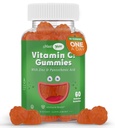 使用锌的Maxi-Health Vitamin C Gummys - 使用锌的Maxi-Health Vitamin C 用于儿童和成人的锌 - 呼吸支持和免疫促进剂 - 无防腐剂和人工燃烧剂 - 60个水果形状的Gummys