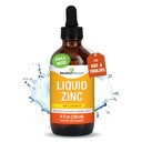 SANNDHHHERBALS 儿童、托德勒斯和婴儿的液体锌 4 Fl Oz 大玻璃瓶 4 Ionic Zinc 补充硫酸盐 液态支持 易带走,可溶水 4 不受欢迎