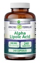 美国制造的Alpha Lipoic Acid 300 mg Capsules 补充 | 非GMO | Gluten Free |(240个计数)