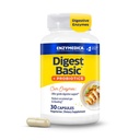 Enzymedica, Digest Basic + Probiotics, Gentle Digestive Enzymes 拥有每卡普尔4亿个CFU活动文化,30个卡普尔