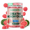 Creatine Monohydrate Gummys 5000mg for Men & Women, Creatine Monohydrate for Muscle strong, 肌肉构建器, 能量靴, 工作前补充(120个计数)-Watelon Flavor