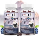 Shilajit Gummys for Men and Women, Shilajit Pure Himalayan 原创多面增刊, Shilajit Ashwagandha & 高端矿物和富尔维酸促进能源、力量和豁免, 60 服务