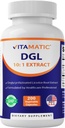 活性DGL 3800 mg 等效剂量(从10:1 抽取 380 mg) - 10X 更强 - 支持健康消化和呼吸功能 - 200 capsules