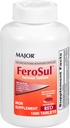 FeroSul少校 - Ferrous Sulfate 325 mg 平板电脑 - 男女铁辅料 - 特制的易吞片 - 红色 - 1000 平板电脑