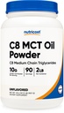 C8 MCT 油粉 2LBS(32oz) - 95% C8 MCT 油粉
