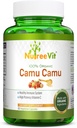 NurteeVit 100% Camu Camu Capsules 500mg - 维生素C,配有维生素和矿物(90个计数)