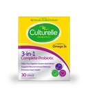 Culture 3-in-1 完整的Probiotic Daily Formula, Once Perbiotic Supplement, 帮助你的消化系统更好地工作, 支持自然免疫防御, Plus Omega 3's, Non-GMO, 30 Count