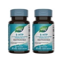 自然之道5-HTP,L-5-Hydroxytryptophan,帮助制作血清素以推广正面展望*,维生素B6,维生素C,格里夫尼亚豆提取,30块片(包装May Vary) - 2 Pack