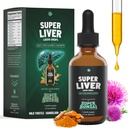 SuperBonsai Super Liver Support with Milk Thetle - All Natural Liver cleanse Detox & Reference Aid - Doctor-Formured Liver 补充 - Liver 液体草药补充剂 - Liver 健康 - 1个月供应