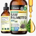 BIO KRAUTER Saw Palmetto Extract - Vegan Saw Palmetto 男女配音 - 泌尿支持 - 酒精和糖自由 - 4 Fl.Oz.