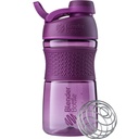 BlenderBottle SportMixer Shaker Bottle Perfect for 蛋白质Shakes and Pre Workout, 20-Ounce, Plum (英语) (英语).