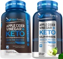 Herbtonics Apple Cider Vinegar Capsules with Keto BHB - 支持文摘,Detox,以及男女代谢,无糖,Keto公式.