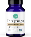 Ora 有机抗生素与预生素 - 52亿 CPU 11 临床研究 消化健康,信任你的Gut,Gluten Free, 60 Capsules