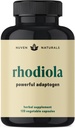 Rhodiola Rosea 600 mg | 60 服务 QQ Ultra Potent Rhodiola 配有3% Salidroside & 1% Rosavins 压力支持、Mood 支持和能源 - 用于冷静和焦点的适应原体 - Gluten Free & 非GMO