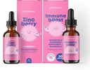 JoySpring Zinc 配有维生素C 液体补充剂 对孩子的免疫支持, 1 fl oz