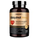 ZEBORA Ubiquinol CoQ10 200mg软胶,4-in-1强抗氧化剂促进心脏和血管健康,能源生产必备,Max吸收活性CoQ10,120软胶