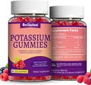 2 Pack Potassium 补充 Gummys 1000mg, 成人用 Potassium Gummys, 支持腿板和肌肉健康 - Vegan, Non-GMO, 120 计数