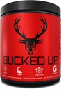 Bucked Up Pre Workout 6 Grams Citrulline, 2 Grams Beta Alanine, 和 3 其它注册商标成份 (Red Raz)