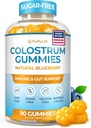 无糖Colostrum Gummys(1500mg) Bovine Colostrum for Humans, Gut Health的草药补充,Leaky Gut修补,免疫支持,皮肤健康 - 35% IgG 一人服务