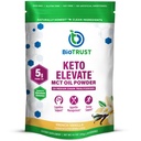 BioTrust Keto Elevate – C8 MCT 油粉 – Ketogenic MCT 咖啡奶油 – Keto Coffee Creamer – 清洁能源,精神焦点,明亮度 – 100% Caprylic Acid MCT 粉, Non-GMO(法語:Vanilla, 20 services)