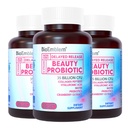 女性生物增生素(BioEmblem Beauty Probiotics),35亿CFU 14种含生物素的草原,Collagen,消化健康预生,毛皮和钉子,阴道增生素,Serf Stable,90 Caps