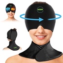 Migraine Relief Cap & Neck 冰块包装套件 - 舒缓头痛 Relief Cap and Shoulder 冷包装 - 头部和子宫颈的热冷压缩产品 - 压力、悬浮和普菲眼