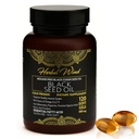 黑籽油盖 - 冷压120软胶500mg,Premium Quality Nigella Sativa 1100%纯黑胶种子油 - 非GMO(120计数 - 包装1塑料瓶)
