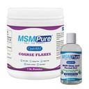 KALA HALTH MSM MSM 粗叶片 1lb和MSM Gel 有机Aloe 8oz Bundle