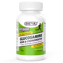 DEVA Vegan Glucosamine MSM & Chondroitin + Turmeric, CMO, Boswellia, Hyaluronic Acid & More, 改进的非动物公式, 90片