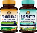 Vitalitown Probiotic Bundle (Pack of 2) + Probiotics 60亿 CPUs (项目1) + Probiotics 120亿 CPUs (项目2) → 大陆架稳定 + 消化和免疫健康 + 30天供应量