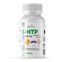 5-HTP 200 MG + 钙和镁用于木质、睡眠和脑功能 – 每架1盖,60盖