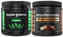 NutraChamps 超级绿地不喜爱和超级蘑菇:绝顶脑,Gut & Body Boost