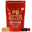 Cafeine Bullet Energy Gel 升级 - Mint Chews *16 – 更快的脚踏板和胶块. 100mg Per Service - Sport Science for Running, Cycling, Gaming & Pre Working Endurance Kick.