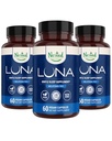 Nested Naturals Luna Melatonin Free, 非哈比人形成草药睡眠补充书 w/Chamomile, Valerian, L-Theanine, 180 Vegan Capsules (60 Capsules Per Bottle) (60 Capsules Per Bottle) 互联网档案馆的存檔,存档日期2014-03-02.