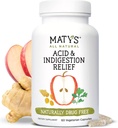 Matys Acid & Indigional Relief Capsules, 偶然酸退和心脏灼伤的安全安非他明替代品, 用苹果苹果苹果醋醋、大豆和葡萄糖 自由蔬菜 Capsules, 60 Counter, 30 services