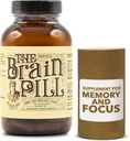 Brain Pill 90 Capsules – 有机脑促进剂补充剂 – Brain w/Ginkgo Biloba Capsules的记忆药丸 狮子的玛恩和圣贤 – 脑促进剂补充剂 聚焦,记忆,清晰,能源