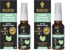 Bee and You Raw Honey Throat Spray, 100% pure Propolis 提取, Immune 支持, Sore Throat & Control Relief, 口腔健康, 抗氧化剂, Natural, Keto, Paleo, Gluten - Free QQ 1 FL Oz (Pack of 2) 互联网档案馆的存檔,存档日期2011-09-2.